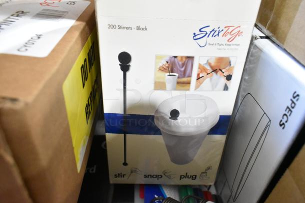 6 new items, including Solwave Right Interlock Door Assembly, Stix To Go Stirrer pack, and Choice Stainless Steel Bottle Holder.