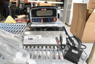 Brand new Torrey PPC5/10 10 lb. digital portion control scale with remote indicator and foot pedal, scratch and dent condition.