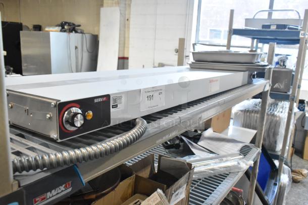 Brand new ServIt 423SW48INHDBLA 48" double strip warmer, dual adjustable controls, 120V, scratch and dent condition.