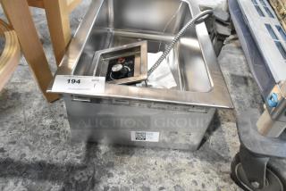 BRAND NEW Avantco 177TM12A stainless steel top mount drop-in hot food well, full size, 120V, 1 phase, with drain.