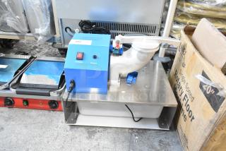 BRAND NEW SCRATCH AND DENT! 2025 Carnival King 382SCM350TUB Metal Commercial Countertop Ice Shaver. 120 Volts, 1 Phase. - Item #1213440