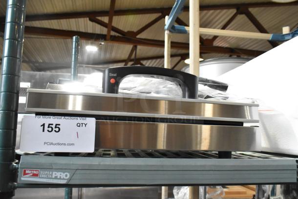 BRAND NEW SCRATCH AND DENT! VacPak-It UVME12SS Vacuum Packing Machine, 12" seal bar, roll cutter, dual piston dry pump, 120V.