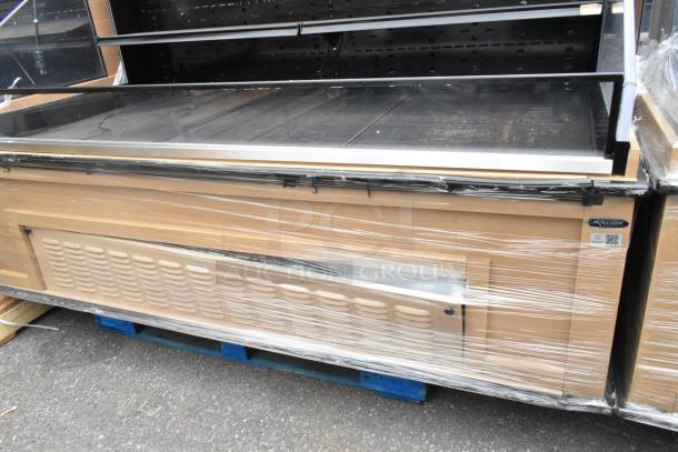 2018 Killion PFW-74-46-48-V-N-MOBILE metal commercial open merchandiser, 208/230V, 1 phase, wrapped, on pallet.