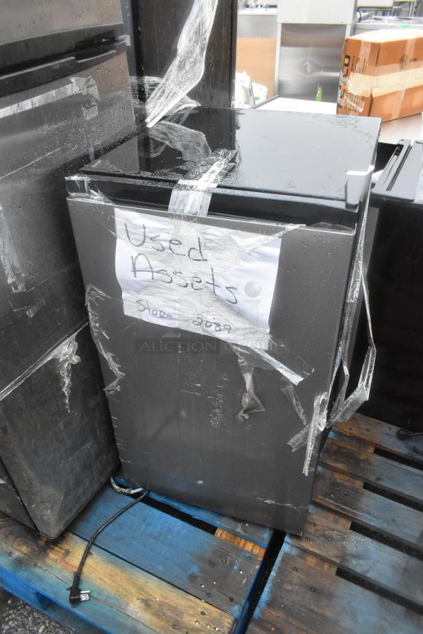 3 various coolers including TCL MR45ZZ, Frigidaire EFR749. Used, 120 volts, 1 phase. "Used Assets" label visible.