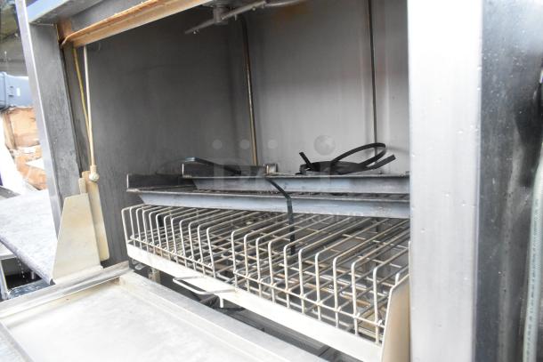 Douglas SD-20-E-480/3 stainless steel commercial front load pot and pan washer, 480V, 3-phase, interior view.