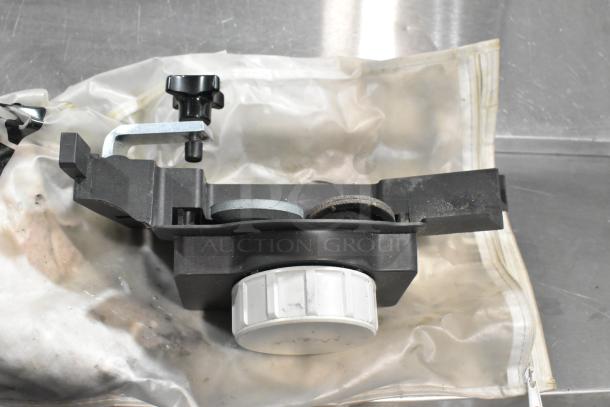 Bizerba SE 12 US commercial meat slicer with blade sharpener, metal construction, tested and working, 120V, 1 phase.
