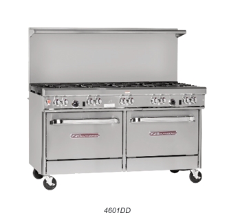 Brand new Southbend 10-burner range in shipping crate