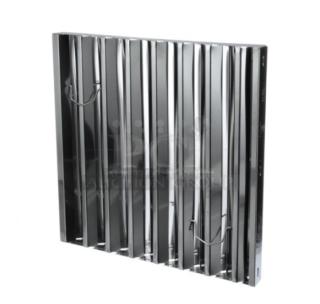 Brand new Flame Guard stainless steel baffle grease filter, Model 301616. Durable commercial design.