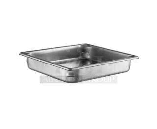 Brand new Vollrath Super Pan3 Series 2/3-size hotel pan, model 90122, 2.5" deep, stainless steel, commercial-grade.