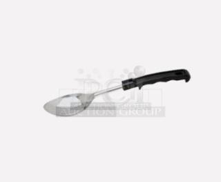 Johnson-Rose 13” stainless steel serving spoon, model 3513, with black grip handle. Brand new condition.