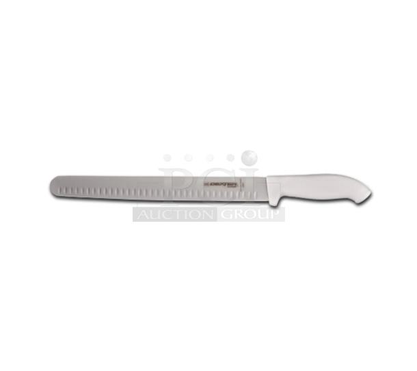 Dexter Russell SofGrip 14" slicer, model SG140-14WGE, stainless steel, white grip. Brand new condition.