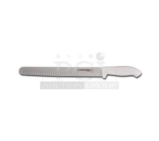Dexter Russell SofGrip 14" slicer, model SG140-14WGE, stainless steel, white grip. Brand new condition.