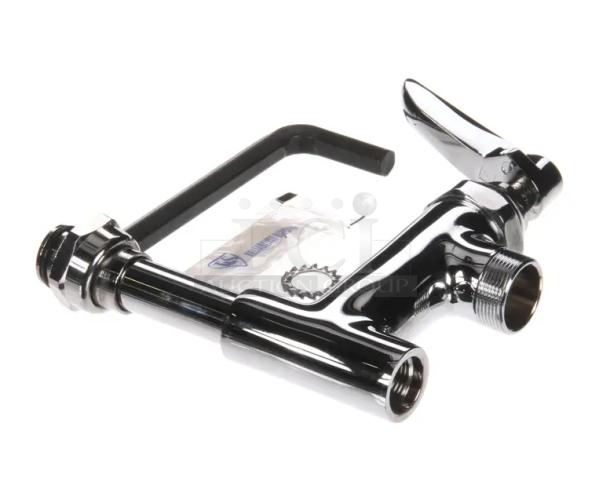 Brand new T&S Brass commercial faucet, model B0155LNEZ. Polished chrome, EasyInstall, add-on feature, pristine condition.