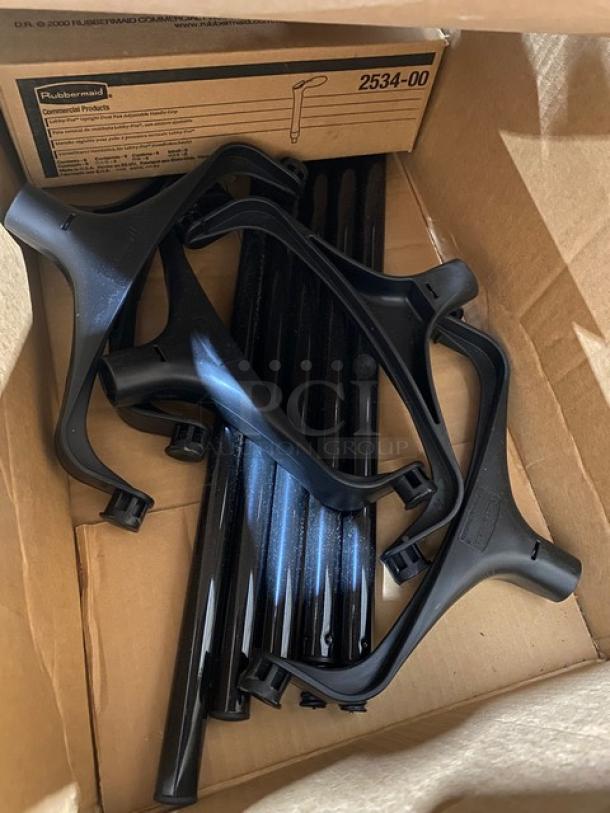 Rubbermaid Lobby Pro Deluxe black upright dustpan parts, model FG253300BLA, in a box. Brand new, includes 6 per case.