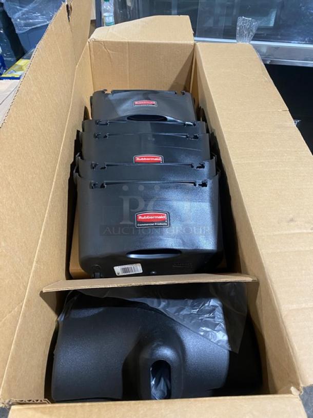 Rubbermaid Lobby Pro Deluxe Series upright dustpans, model FG253300BLA, black, new, boxed, 6 per case.