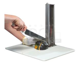 Brand new Dexter Russell Safe-Splitter cutting system, Model 09703, with cutting board and slicing knife.