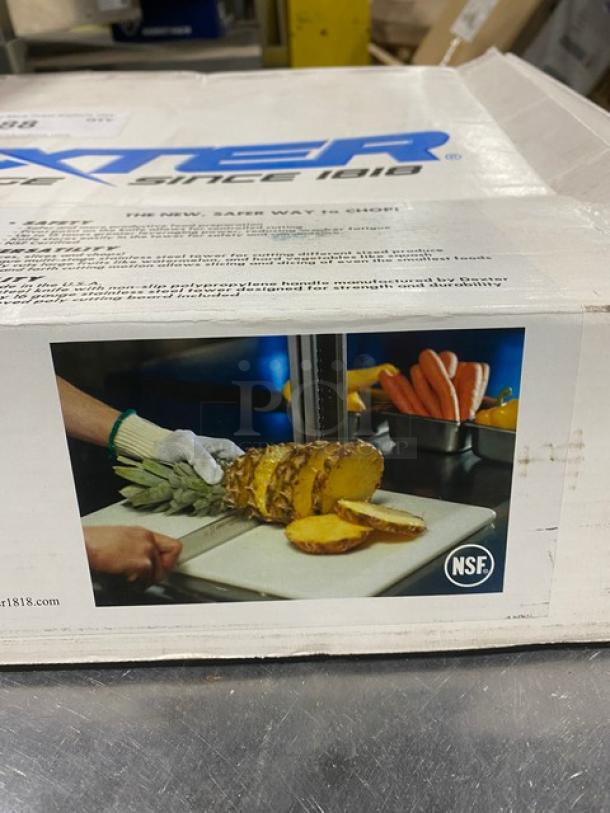 Dexter Russell Safe-Splitter Cutting Board System, Model 09703, brand new, with cutting board and knife, NSF certified.