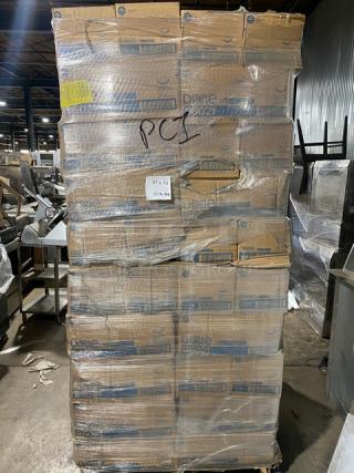 Full pallet of Dixie Commercial Brown 9.5"x9.5" beverage napkins, Model 96021, 4,000 per case. Brand new, wrapped.