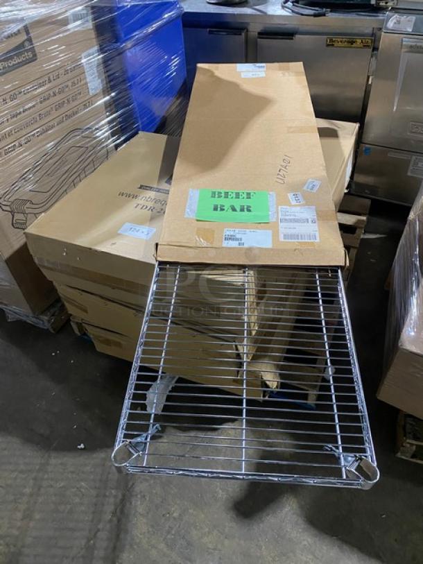 BRAND NEW Metro Super Erecta Chrome Shelf, Model A1848NC, 48"x18", adjustable, commercial-grade, in original packaging.