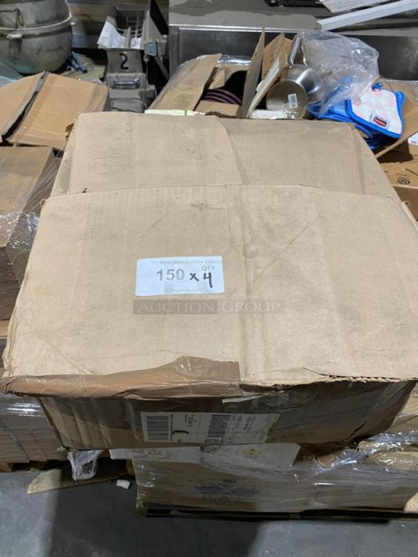 Brand new Town Commercial 16" Round Mandarin Wok in a sealed cardboard box. Box labeled "150 x 4."