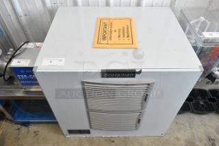 BRAND NEW Scotsman MC1030MA-32A ice machine, 1077 lb capacity, stainless steel, minor dents, warranty info included.