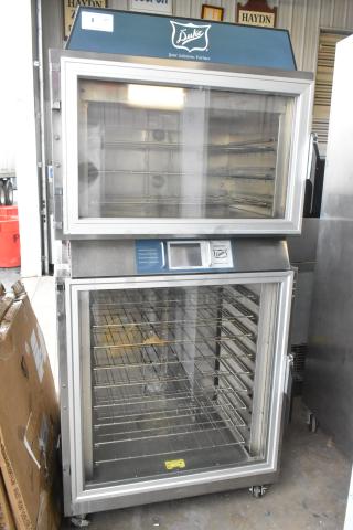 Duke TSC-6/18 stainless steel electric oven proofer on casters, 208V, 3 phase, with control panel; used condition.