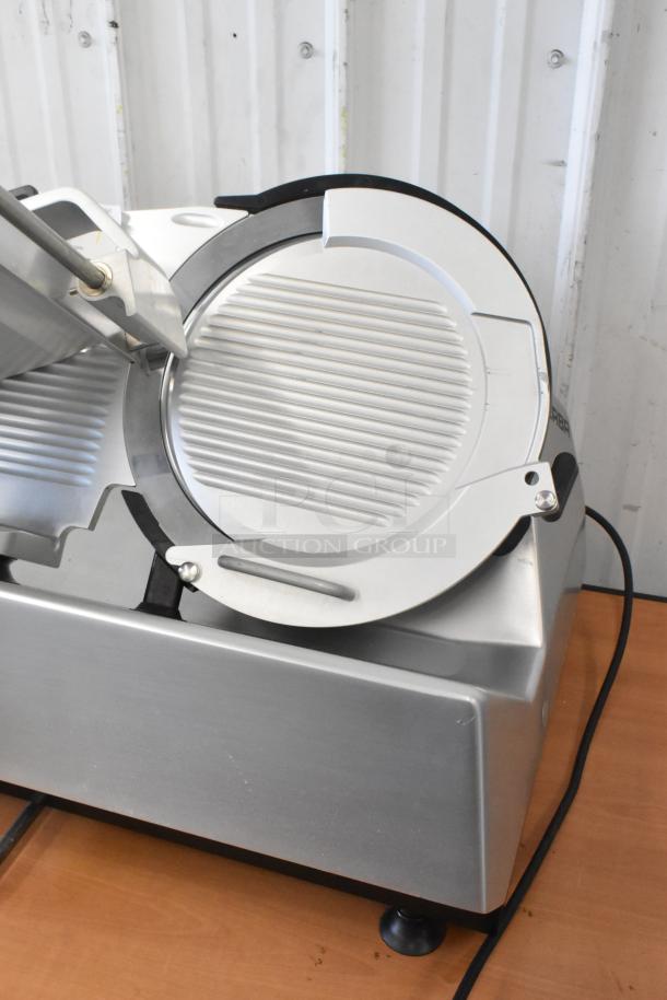 2023 Bizerba GSP HD metal commercial countertop meat slicer, 115 volts, 1 phase, in excellent condition.