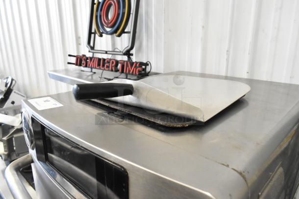 2017 Turbochef Encore2 Bullet stainless steel rapid cook oven with sandwich paddle; electric, 208/240V, 1 phase.