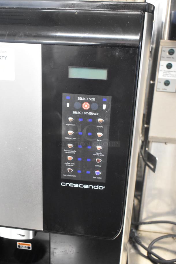Bunn Crescendo 44300.0201 coffee brewer, stainless steel, touchscreen, bean to cup, 120V, commercial use condition.