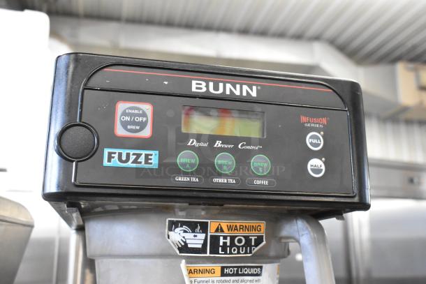 Bunn ITCB-DV Stainless Steel Iced Tea Machine with Poly Brew Basket, digital controls, warning for hot liquids, 120V, 1 Phase.