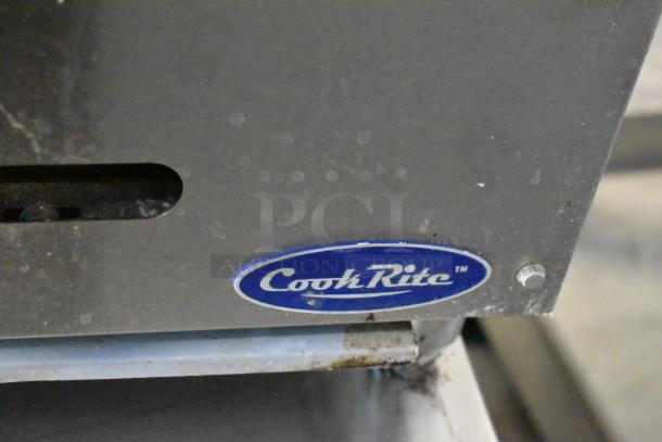 Cook Rite Stainless Steel Charbroiler, countertop, natural gas powered, visible brand label, used condition.