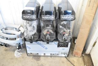 Brand new Narvon NSSM3 Summit Stainless Steel Triple 3.2 Gallon Granita/Slushy Machine, 115 Volts, scratch and dent condition.