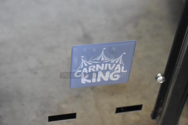 Carnival King 382RBD5G4 stainless steel beverage dispenser, scratch and dent, 5-gallon bowls, brand logo visible.