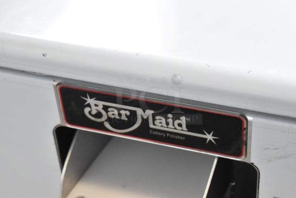 Brand new Bar Maid CP-3000-D stainless steel cutlery dryer/polisher machine, visible scratches and dents, 120V, 1 Phase.