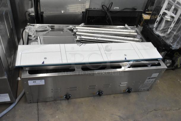 Brand new 2024 Avantco 177STE3S stainless steel steam table, three pan open well, 120V, 1 Phase, scratch and dent condition.