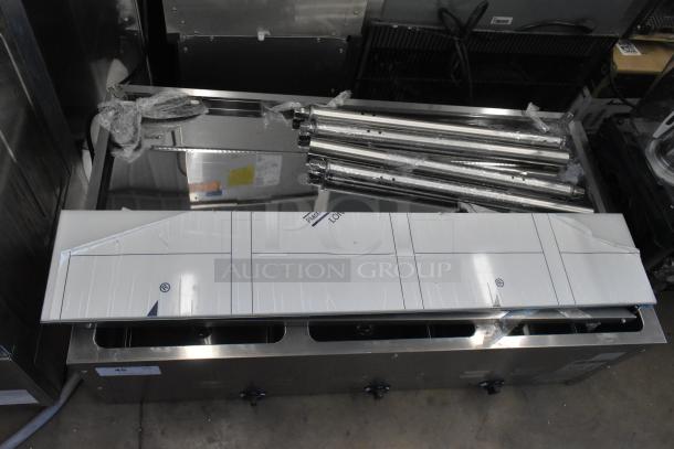 Brand new Avantco 177STE3S stainless steel three pan steam table, 2024 model, 120V, scratch and dent condition.