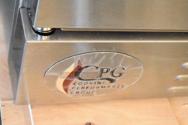 BRAND NEW Cooking Performance Group FEC-100-C stainless steel convection oven, view-through doors, minor scratches.