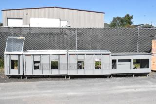 Duke stainless steel commercial subway sandwich prep line with lowering sneeze guard, 120 volts, 1 phase, great condition.