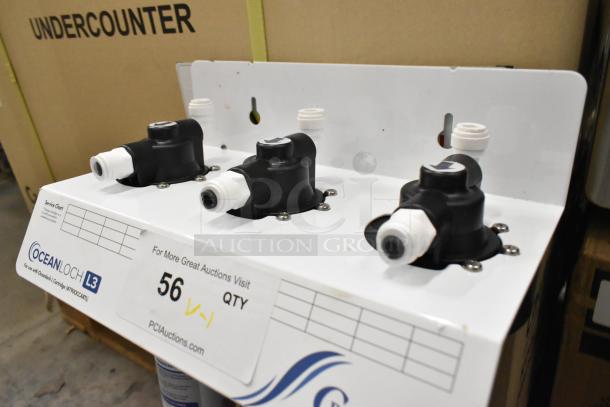 BRAND NEW C Pure Oceanloch L3 Triple Water Filtration System with Oceanloch-L3 Cartridges, 1 Micron, 5 GPM, Scratch and Dent.