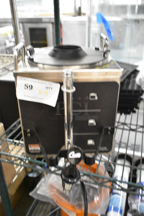 Bunn GEM-3 1.5 Gallon Satellite Coffee Server, brand new, minor scratches, with visible capacity markings and brand label.