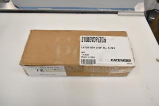 4 boxes of brand new 215BEVDPLTCH Choice black insulated beverage dispenser latches, scratch and dent.