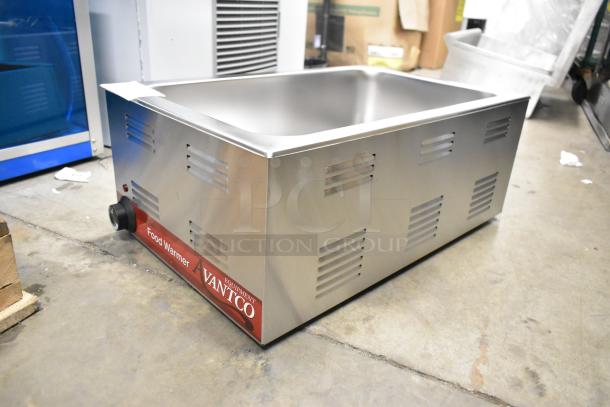 BRAND NEW Avantco 177W50 electric countertop food warmer, 12" x 20", 120V, 1 Phase, minor scratches, stainless steel finish.