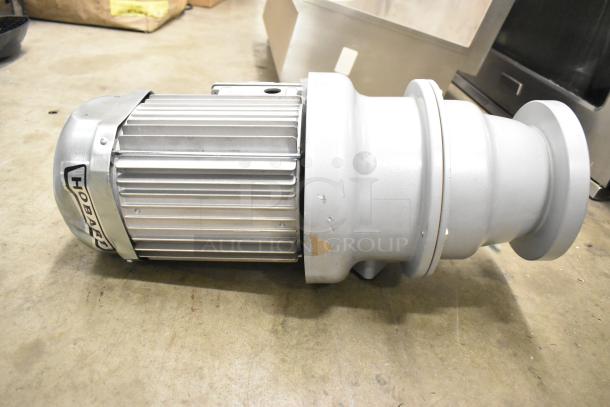 BRAND NEW Hobart FD4/125-1 Commercial Garbage Disposer, 1 1/4 hp, short upper housing, 208-240/480V, minor scratches visible.