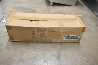 Cardboard box labeled with "02465YNST" containing six brand new Mr. Bar-B-Q 3-piece BBQ tool sets. Box shows minor wear.