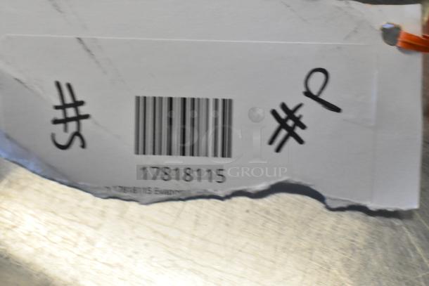 Brand new Avantco 17818115 evaporator coil with tag showing barcode and model number for 27" AU and AWT Series.