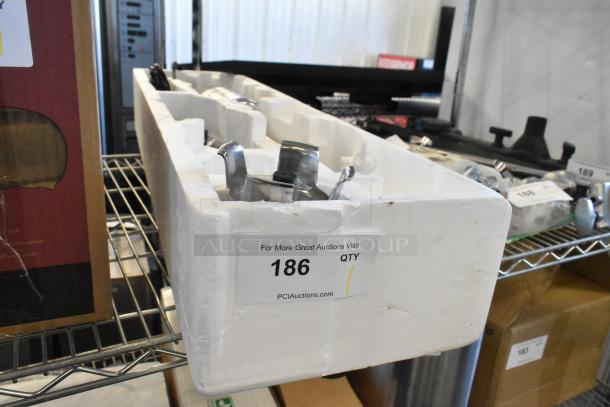 Brand new Robot Coupe MP 350 Turbo Immersion Blender in packaging, 120 volts, 1 phase. Scratch and dent condition shown.