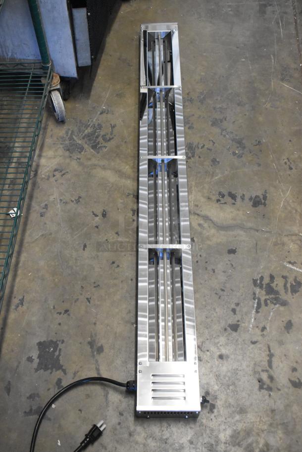 BRAND NEW Avantco 177SW60TCPA 60" strip warmer with toggle control, cord attached. Scratch and dent condition. 120V, 1 Phase.