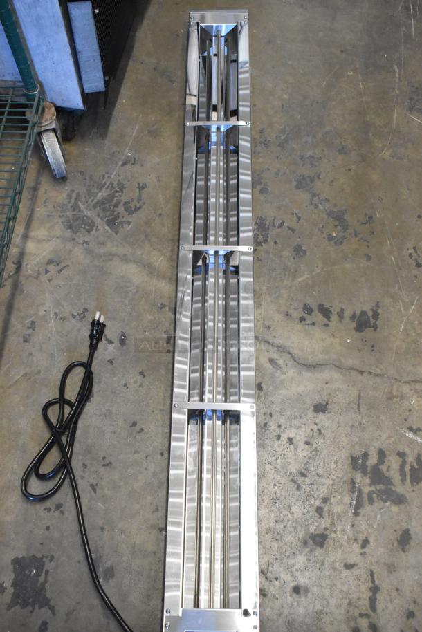 Brand new 2025 Avantco 177SW60TCPA 60" strip warmer, scratch and dent model, toggle control, cord attached, 120V, 1 Phase.