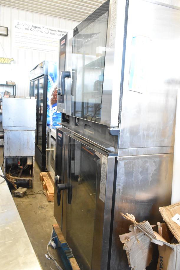 Two 2022 Rational iCombiPro stainless steel convection ovens, electric, 440/480V, 3-phase, for parts.