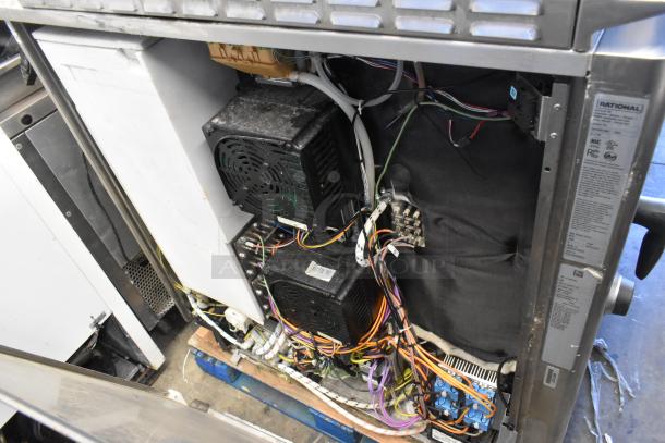 2 Rational iCombiPro convection ovens, 2022, stainless steel; interior wiring view, best for parts, 440/480V, 3-phase.
